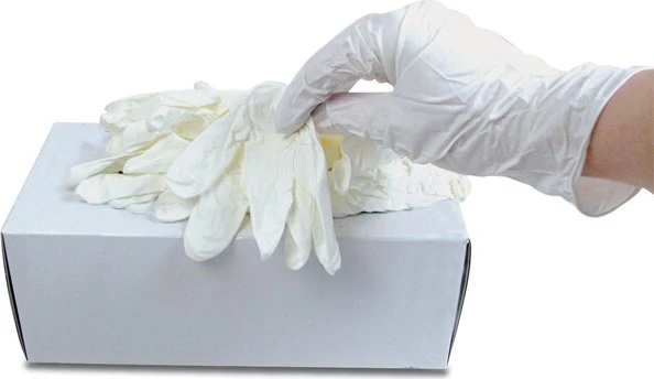 franz mensch Nitril-Handschuh "SAFE" HYGOSTAR, M, weiß