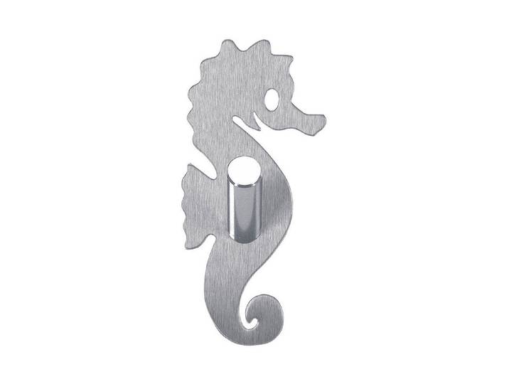 Kleine Wolke Metall-Wandhaken Hoppy Chrom 4 × 8.5 cm