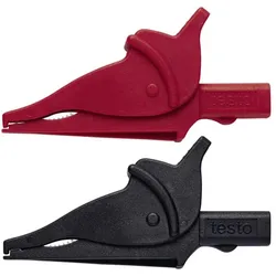 Testo Krokodilklemmen Set Satz Sicherheits, Messtechnik, Rot, Schwarz