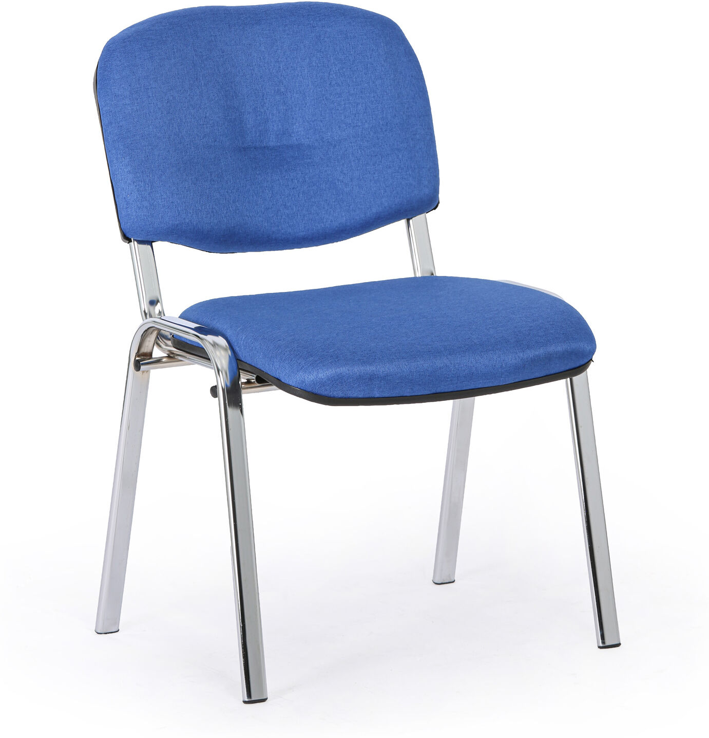 B2B Partner Konferenzstuhl VIVA PLUS - verchromte Füße, blau
