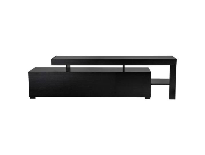 Mid.you Tv-Element, Schwarz, 192x53x37 cm, Wohnzimmer, TV Möbel, TV-Racks