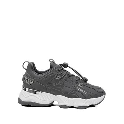 Sneaker PLEIN SPORT "Running-Sneaker", Herren, Gr. 40, Normalschaft, grau (10, grau), Schuhe Sneaker