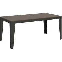Ausziehbarer Tisch 90x180/440 cm Flame Evolution Gestell Walnuss Anthrazit