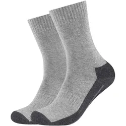 2er Pack camano Pro Tex Crew Funktionssocken 0010 - grey 47-49
