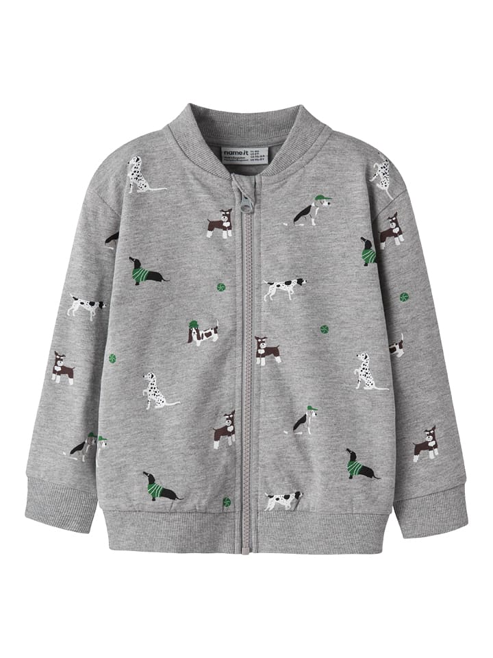 name it Sweatjacke "Naris" in Grau - 92
