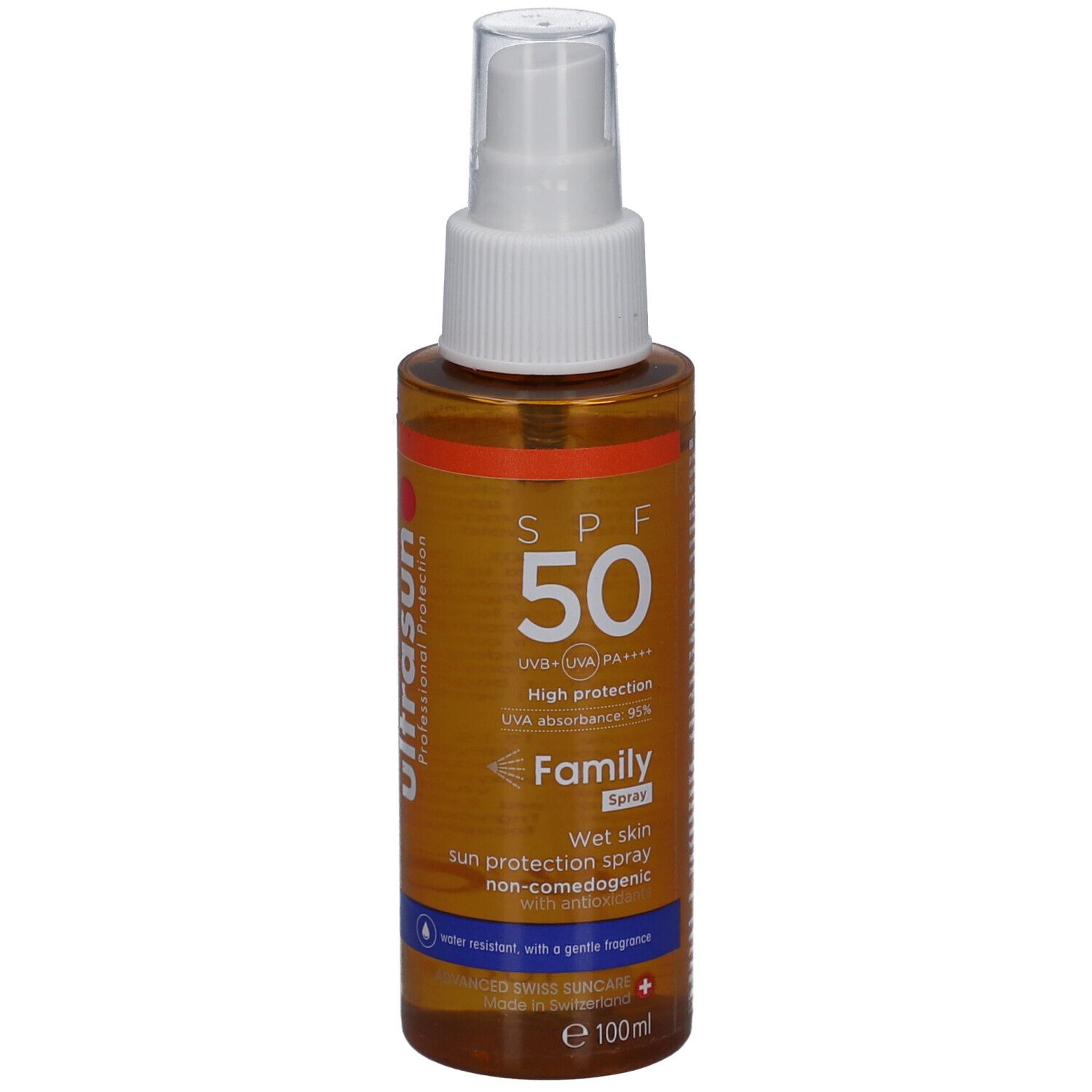 Ultrasun Family Wet Skin Spray SPF 50 100 ml Gel