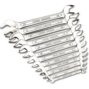 BrüderMannesmann Maulschlüssel M 110-12, Doppelmaulschlüssel Set 12-teilig, 6-32mm