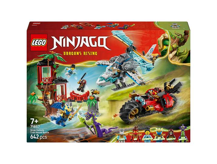 LEGO® NINJAGO - La Cabane et les Véhicules des Ninjas - 71857