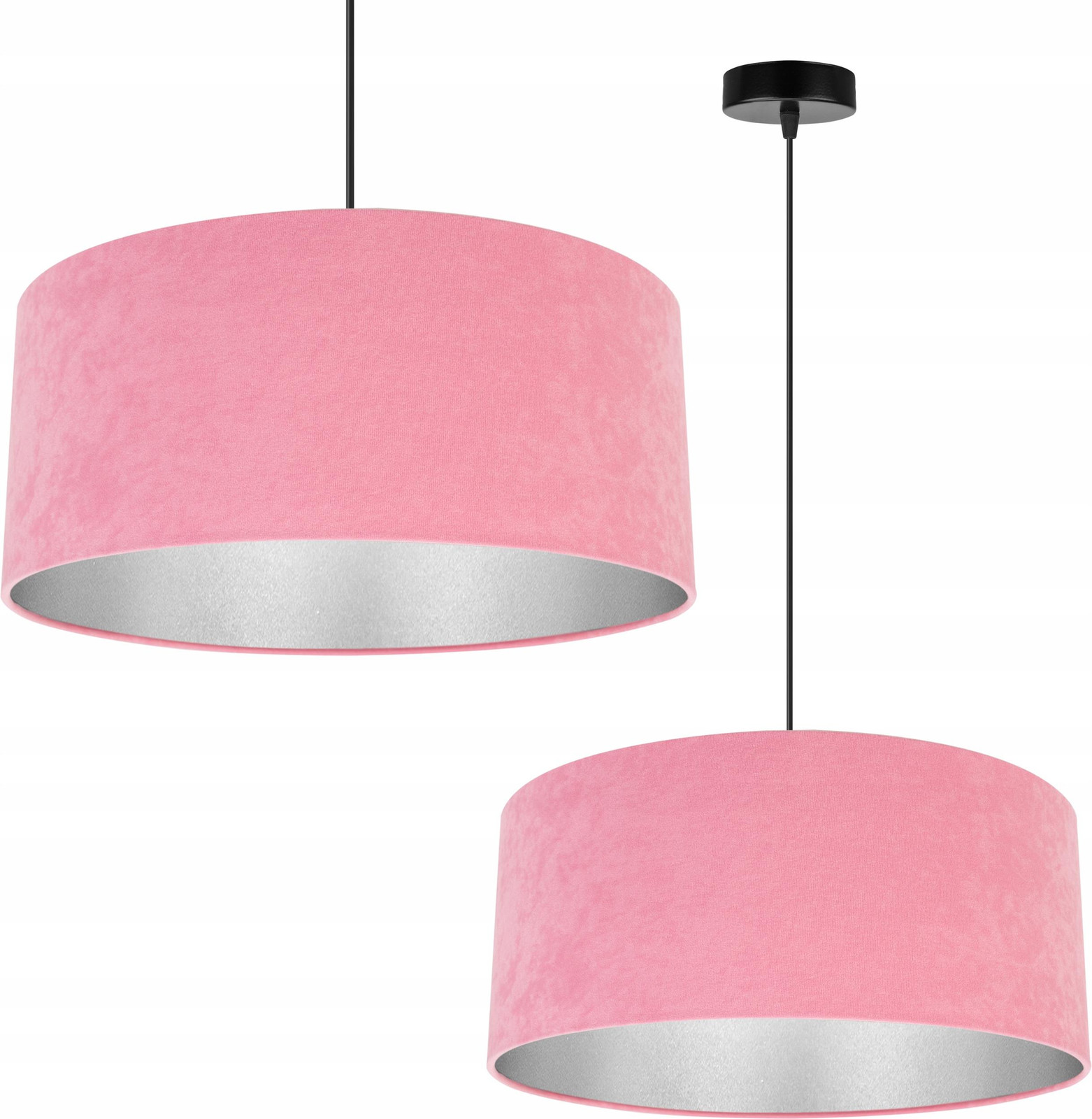 LightHome Hanglamp Chroom met Lampenkap