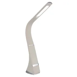 Tischleuchte Beistelllampe Leselampe sandfarben satiniert Touch-Dimmer H 50 cm