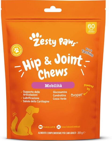 Health And Happiness Zesty Paws Hip & Joint Chews Al Tacchino 60 Chews