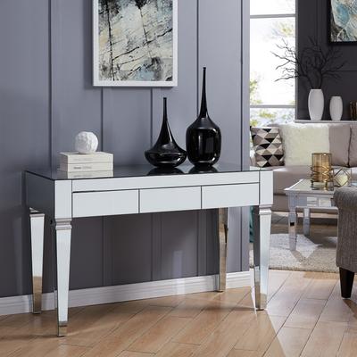 SEI Furniture Dakota Silver Mirrored Desk