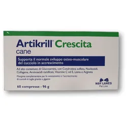NBF Lanes Artikrill Crescita Cane 60 Tabletten