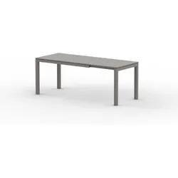 Extia Garten Esstisch ausziehbar Schlamm 140/200x80 cm