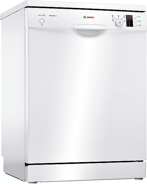Lavavajillas - Bosch Serie 2 SMS25AW05E, Independiente, 12 cubiertos, 5 Programas, 60 cm, Blanco