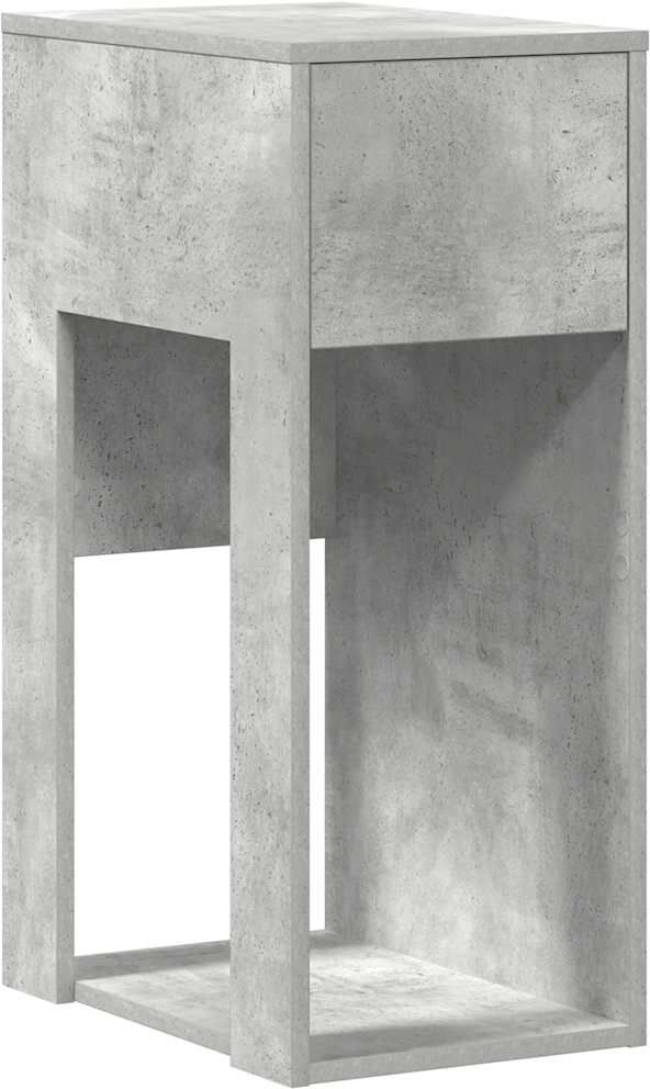 DEvidaxl 74 cm H Multimedia Storage Concrete grey 74cm H X 30cm W X 44cm D