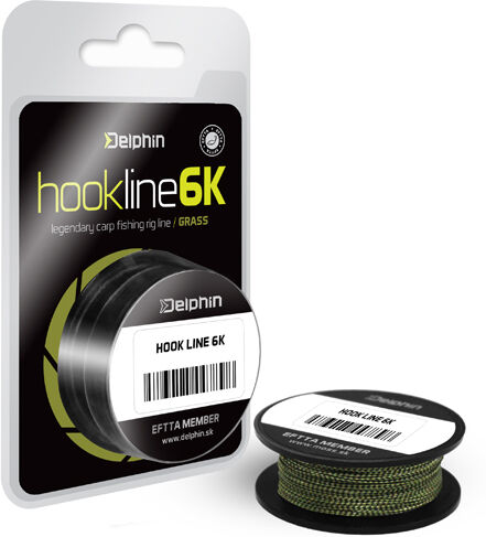 Delphin HOOKLINE 6K grass 15lbs 20m Gray, Beige, Silver 15lbs 20m
