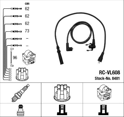 Ngk Zündleitungssatz 8481 Für Volvo