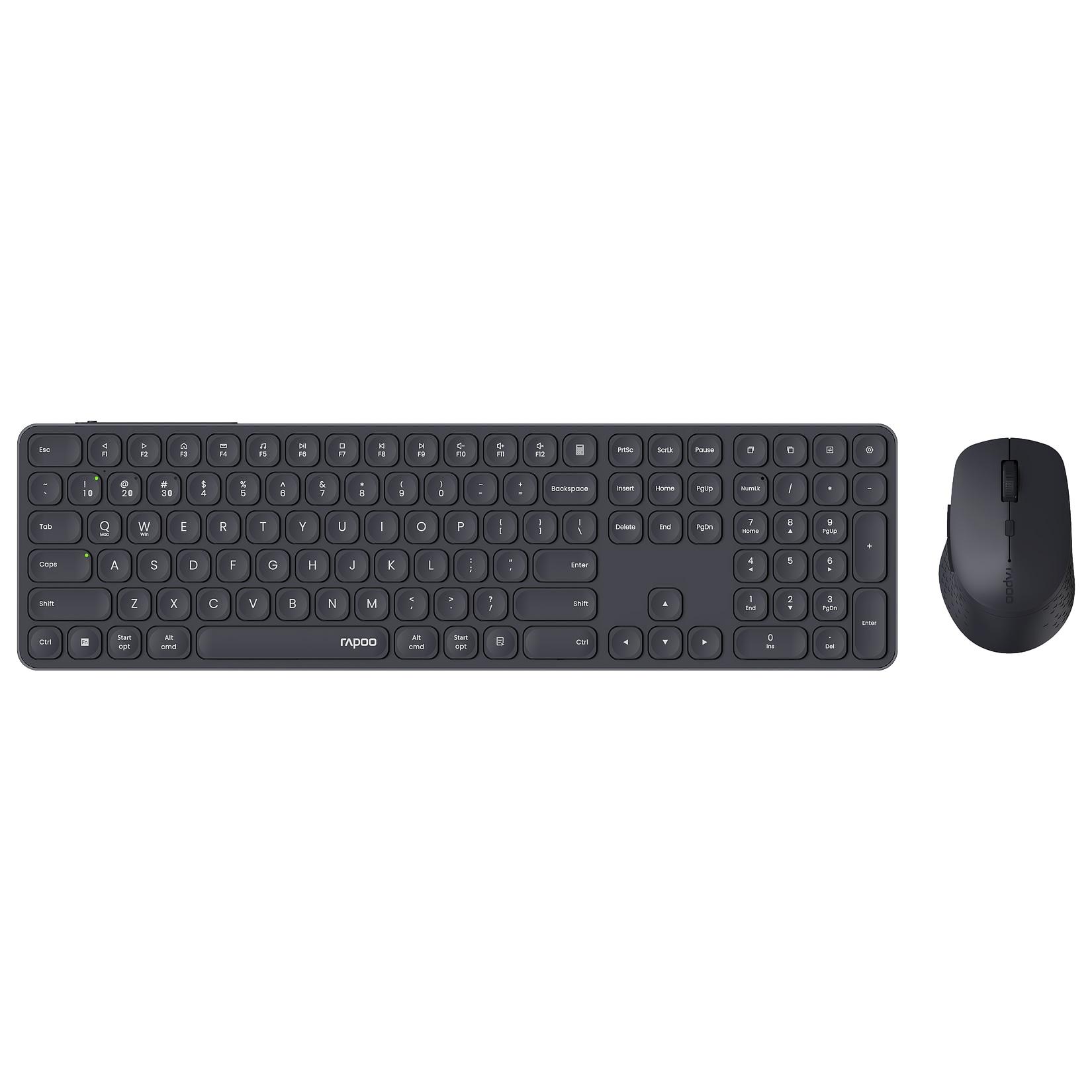 RAPOO 9810M.DE.DARK GREY Multi-Mode Wireless Combo