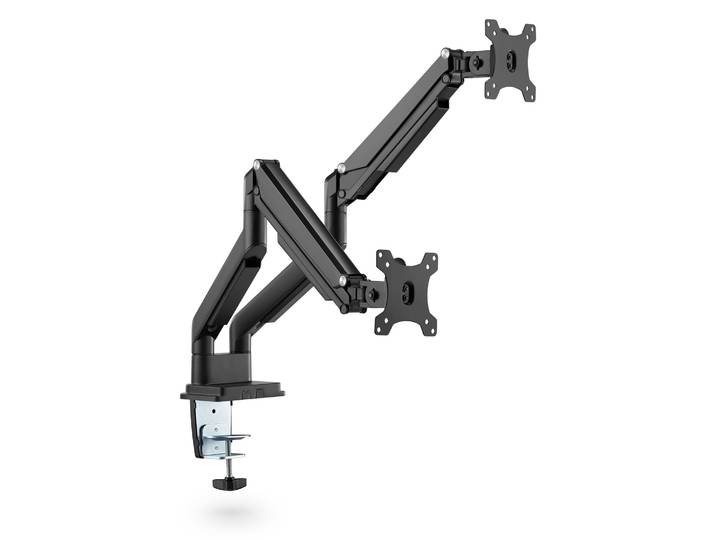 Dual Gasdruck Monitorarm - schwarz