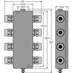 Turck PROFIBUS-PAIP67 JBBS-48SC-T615/3G