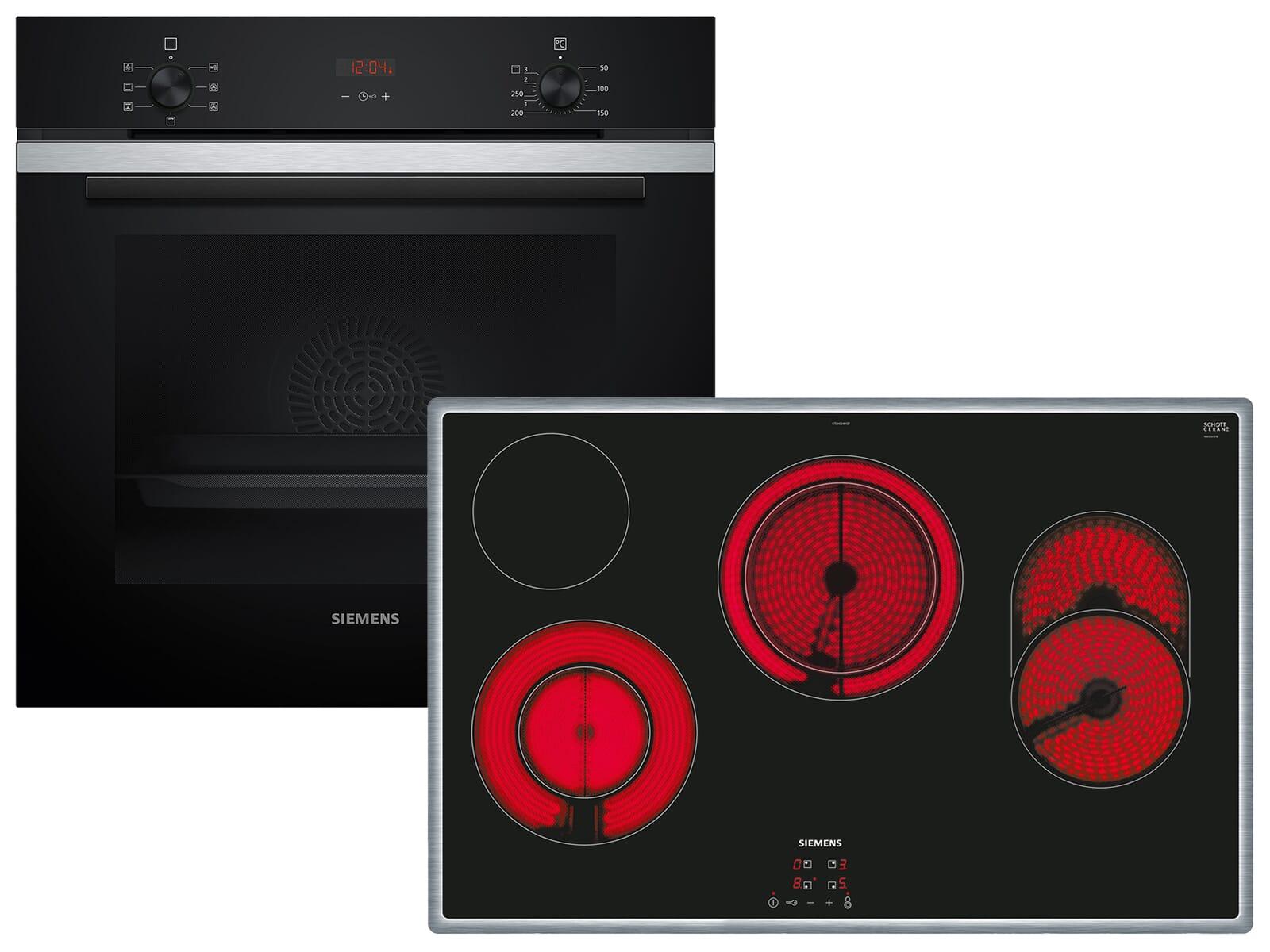 Siemens EQ214KA01Z, Keramik, 4 Zone(n), Glaskeramik, Schwarz, Berührung, 79,5 cm