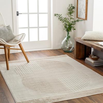 Teppich LIVABLISS "SANTIAGO", beige (creme), B:120cm H:10mm L:170cm, Teppiche, Teppich