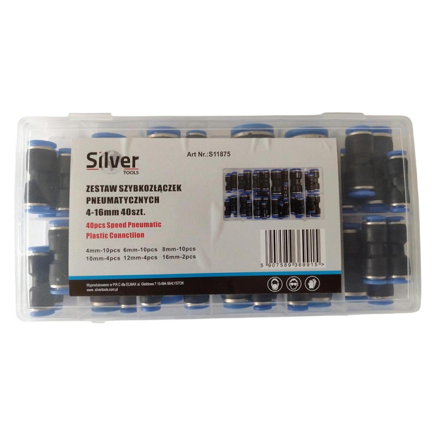 Silver Set mit 4 Schnellverbindern - 40 Stück (16 mm) (60452174)