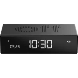 Lexon LR152N Digitalwecker Flip Premium Wecker Schwarz