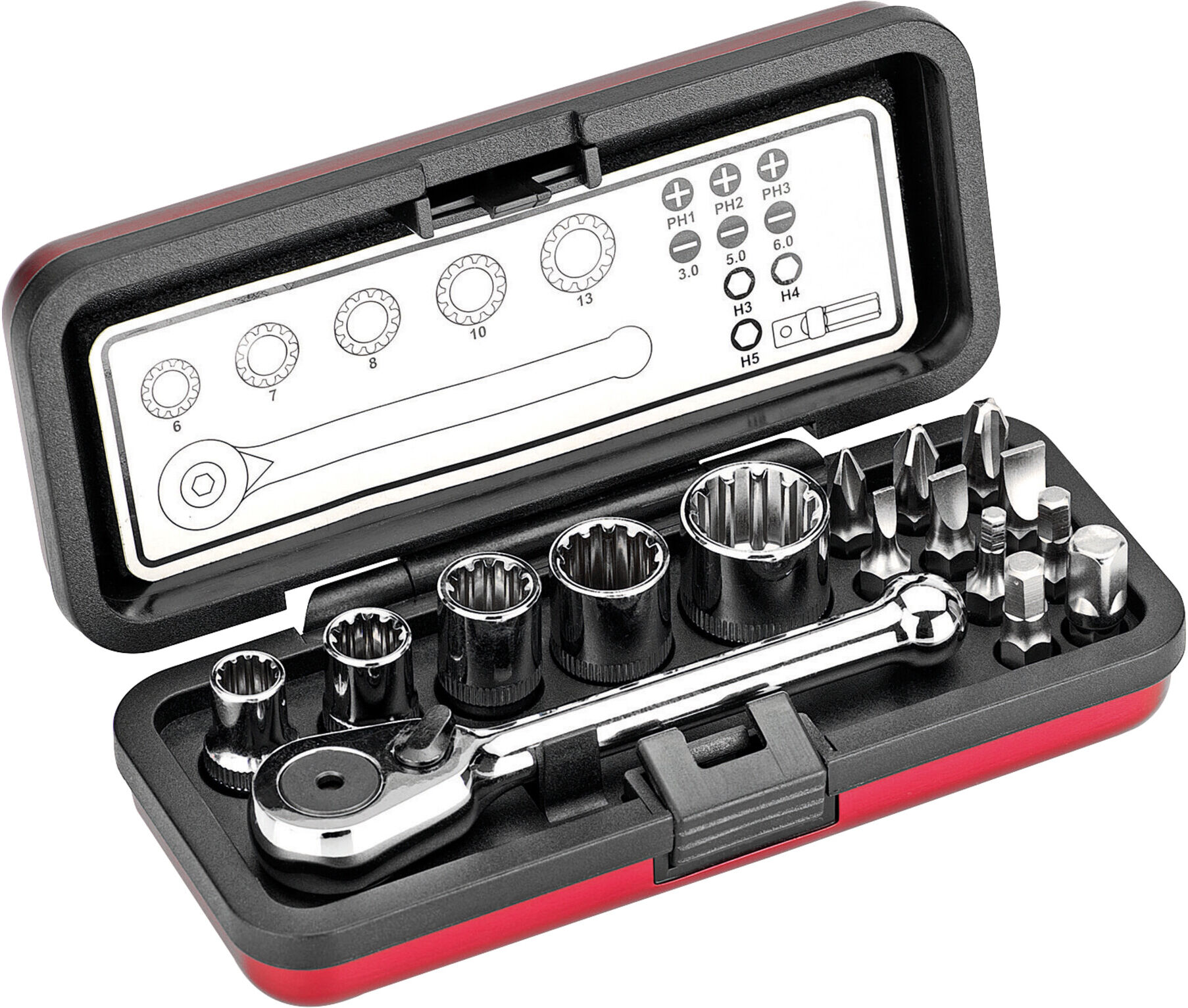 Cimco Steckschlüssel-Bit-Box 16-tlg. 113156)