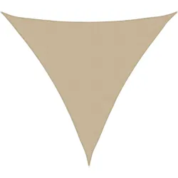 vidaXL Sonnensegel Oxford-Gewebe Dreieckig 5x5x5 m Beige