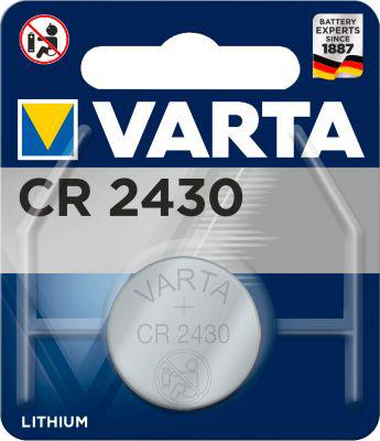 Knopfzelle VARTA Professional Electronics CR2430, Spannung 3 V, Lithium, 1 Stück