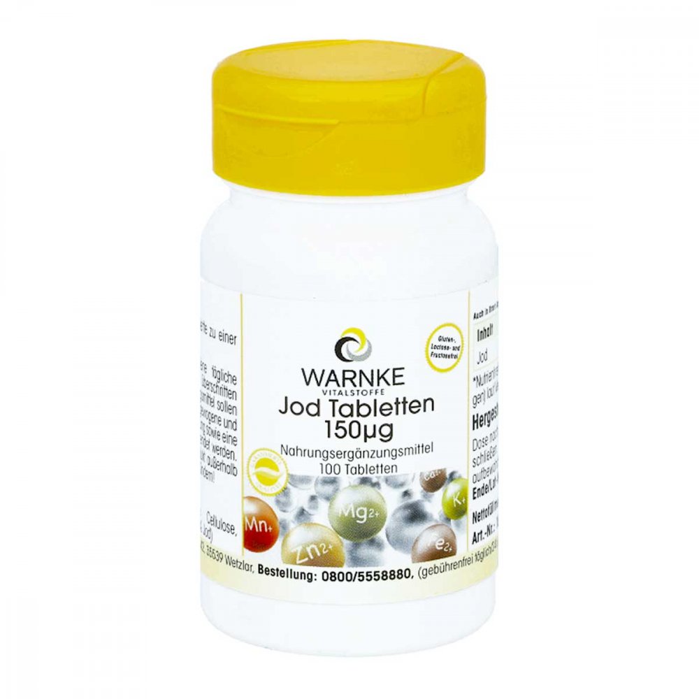 Warnke Vitalstoffe GmbH Jod Tabletten 150 [my]g 02822367