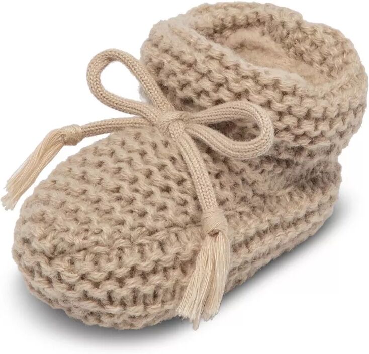 Manor Baby - Hausschuhe, Strickfinkli, 6-12 MONATE, Beige