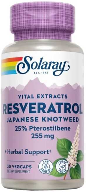 Solaray SUPER RESVERATROL 250mg 30 Cápsulas vegetales
