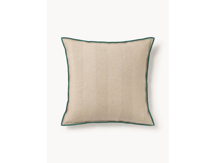 Kussenhoes Agatha met visgraatpatroon