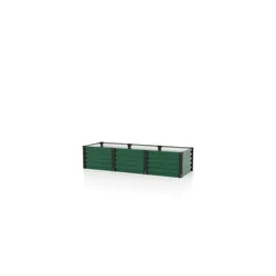 Vitavia Hochbeet Meta IN&OUT 401 S 65 x 185 cm 40 cm Seegrasgrün mit schwarzen Profilen
