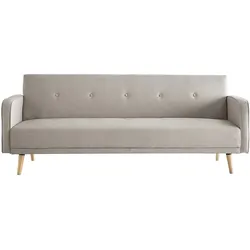 Sofa verstellbar 3 Plätze skandinavisches Design Naturfarbe ULLA