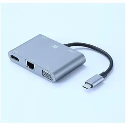 D2 Diffusion Hub USB-C universel - 5 ports : USB 3.0 + USB-C (PD, transfert et charge jusqu'à (USB-C, 5 Ports), Dockingstation + USB Hub, Schwarz