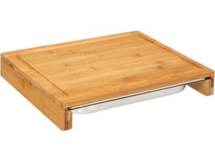 5five - Planche À Découper À Découper 35x28 Cm Bambou Avec Bac Réc