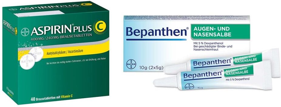 Set bei ersten Erkältungsanzeichen: Aspirin Plus C + Bepanthen 1stk
