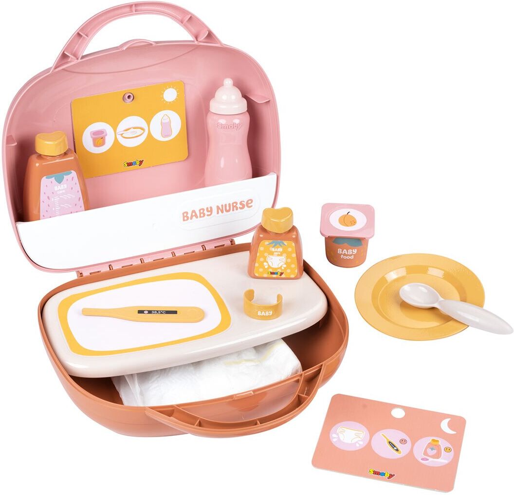 Smoby Maletín cuidados bebé Baby Nurse Vanity con 13 Accesorios incluidos .