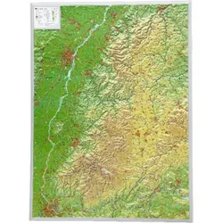 3D Reliefkarte Schwarzwald, Landkarte