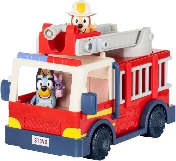 Moose Bluey brandweerwagen met Bluey & Bingo figuurtjes en afneembare ladder