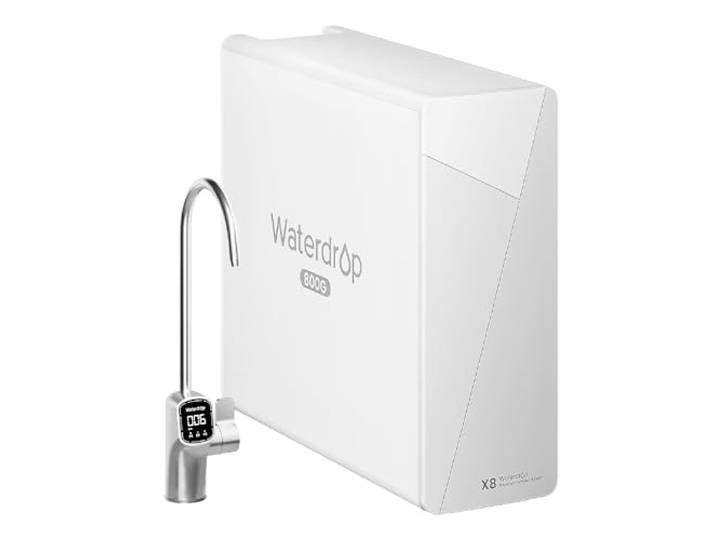 Waterdrop X8 Umkehrosmose-Anlage, Tankloses Wasserfilter, 800GPD NSF/ANSI 58&372 Zertifiziert, 800 GPD, 2:1 Rein-zu-Abwasser-Verhältnis, 9-Stufig RO-Wasserfiltrationssystem