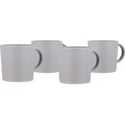 Bo-Camp Becher Renew Grau 400 ml 4er-Set