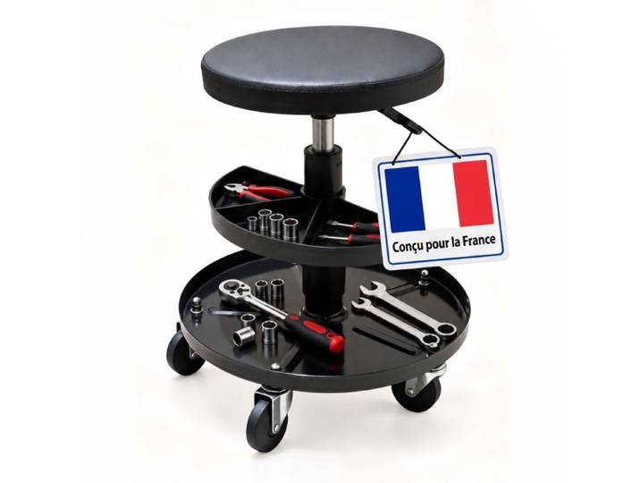 Relaxdays Tabouret d'atelier réglable