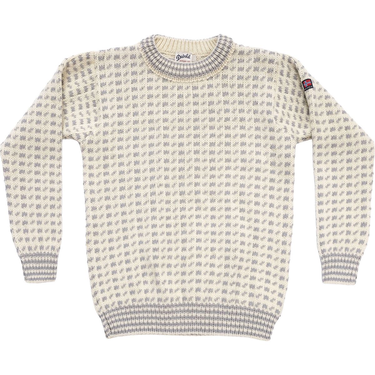 Devold of Norway Original Islender Wool Sweater offwhite/grey (810A-clothing) L TC 379 550 A 810A L