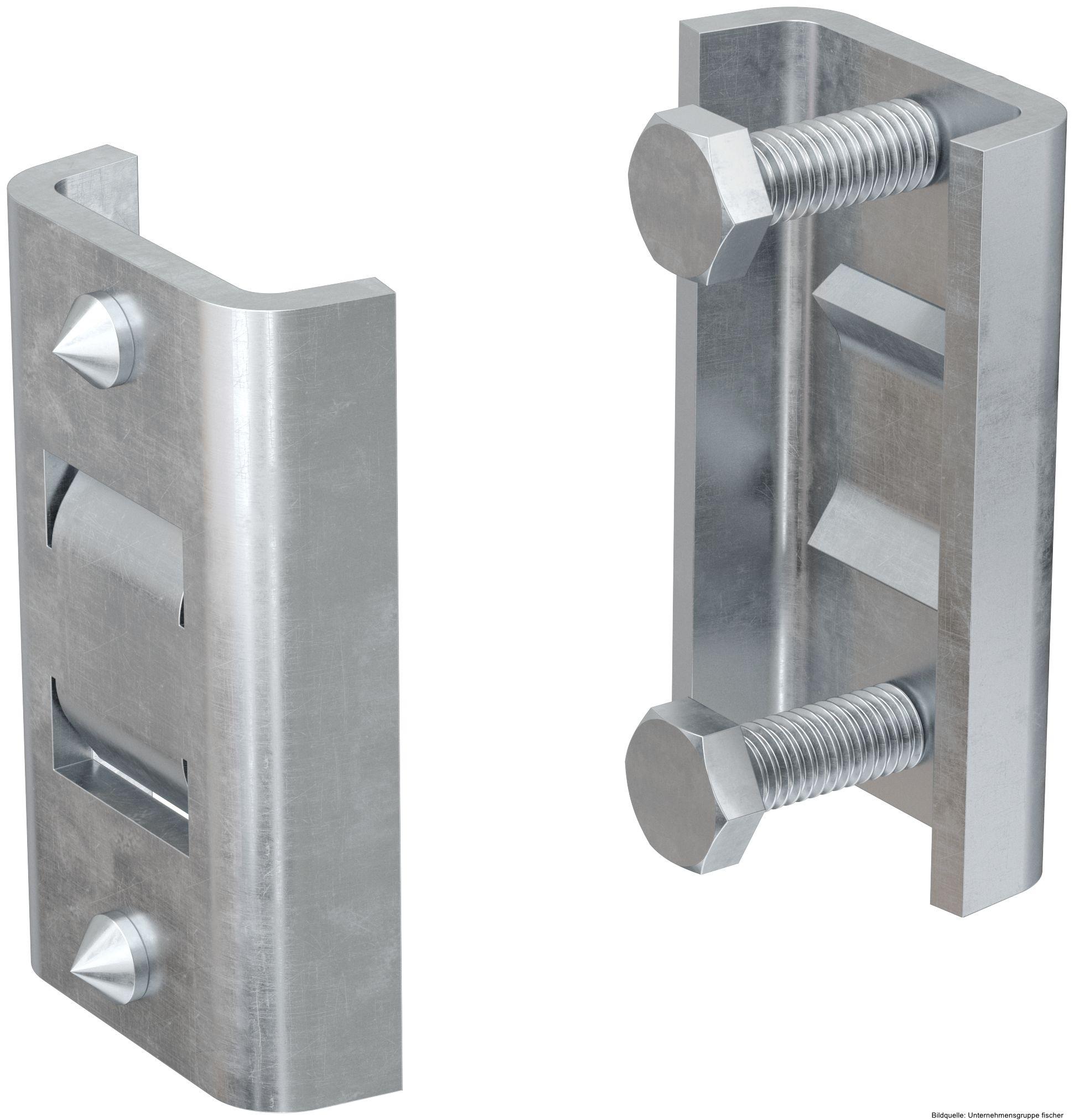 Fischer 557375, Trägerklemme, Zink Stahl, 10 Stück(e)