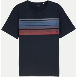 T-Shirt mit Print Blau XL